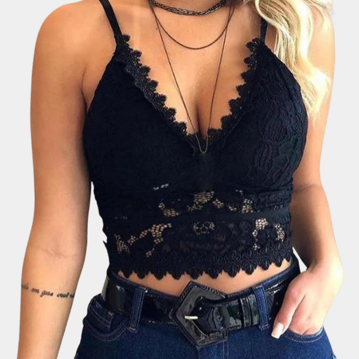 Luna – Lace Bralette Crop Top