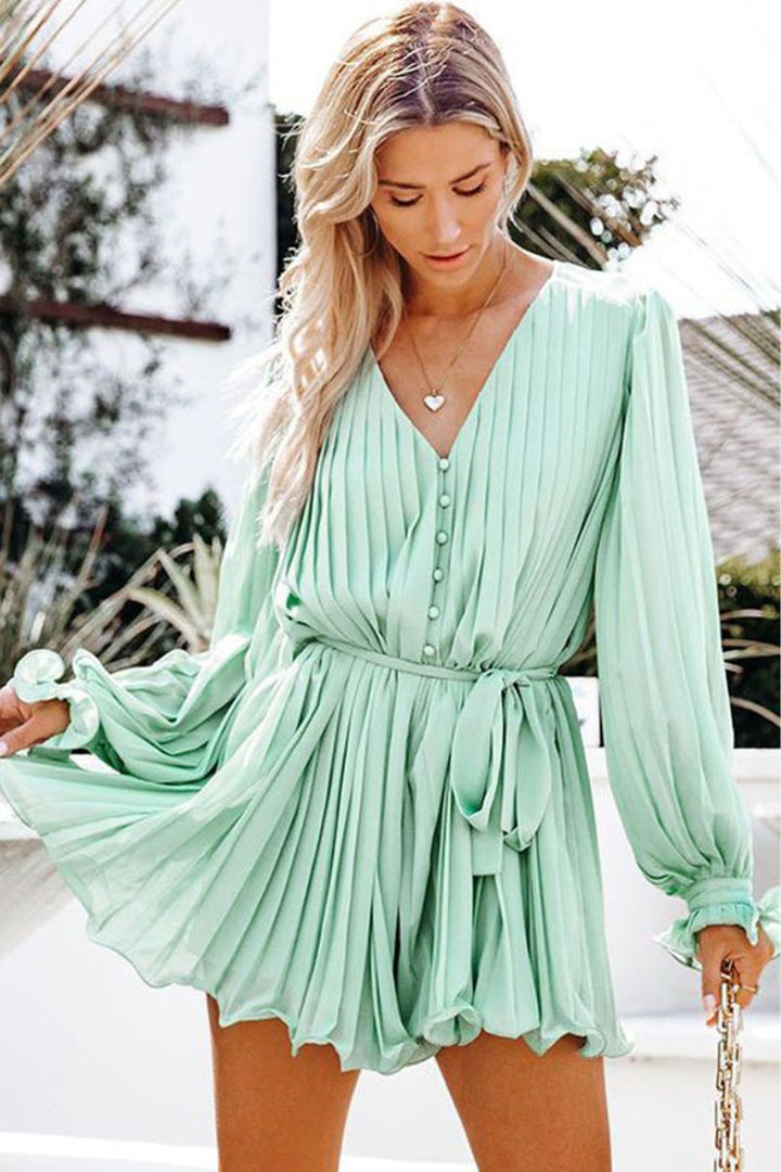 ARIELLA – Elegant Long Sleeve Chiffon Dress