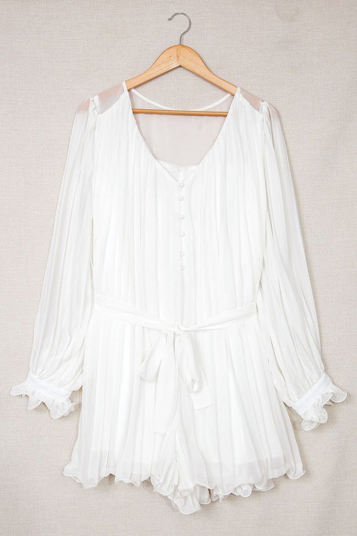 ARIELLA – Elegant Long Sleeve Chiffon Dress