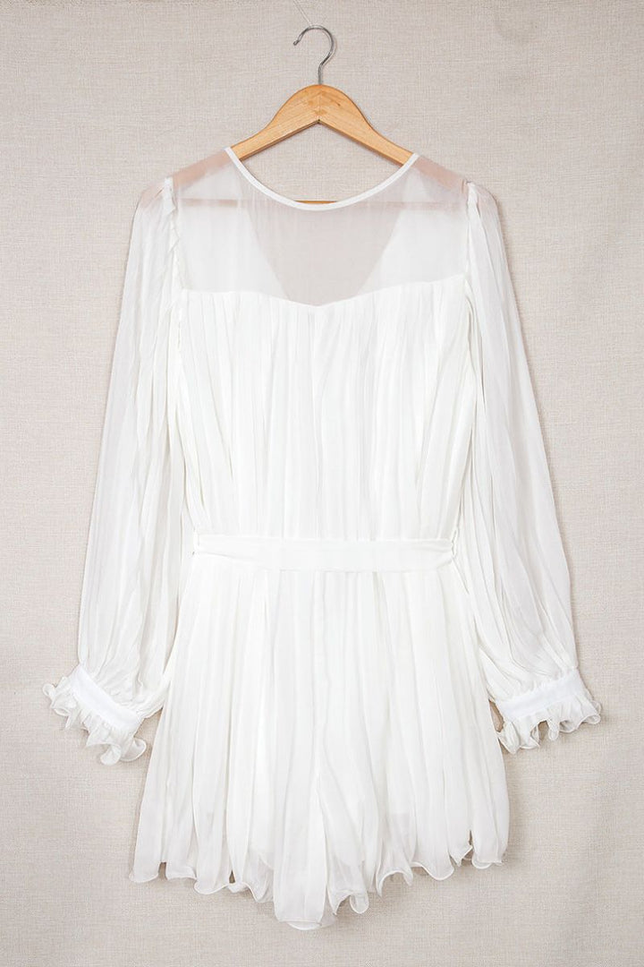 ARIELLA – Elegant Long Sleeve Chiffon Dress