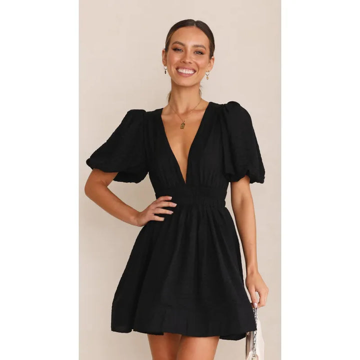 Judy – Puff Sleeve Summer Dress