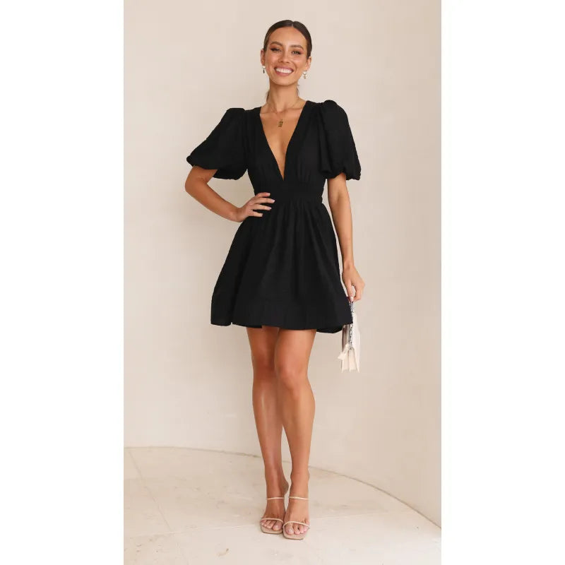 Judy – Puff Sleeve Summer Dress