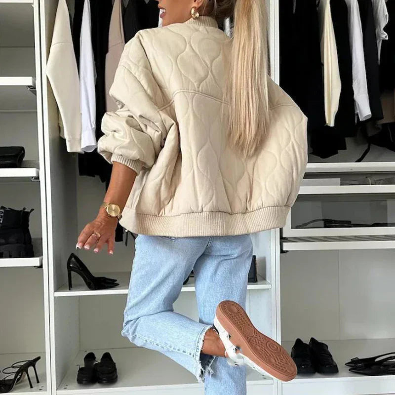 Naya – Quilted Bomber Jacket for Women