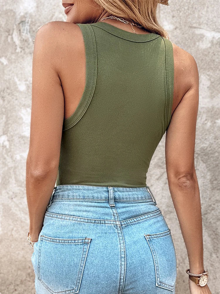 Ribbed Racerback Tank Top – Your All-Season Style Essential