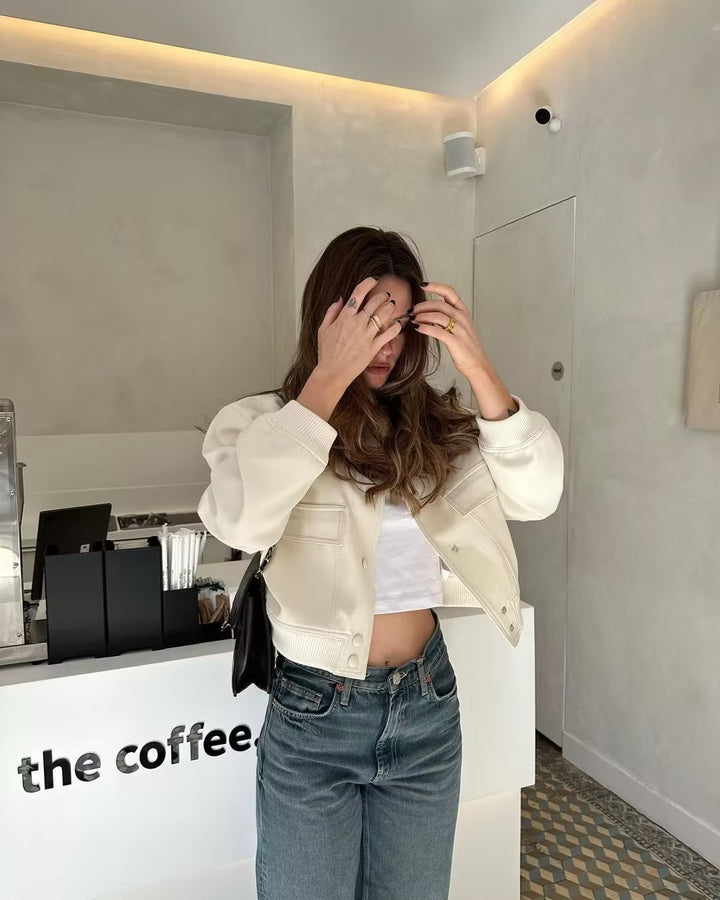 Livia – Cropped Streetstyle Bomber Jacket