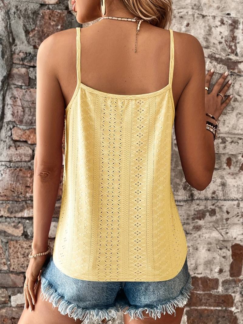 Siena – Lace-Trimmed Sleeveless Summer Top