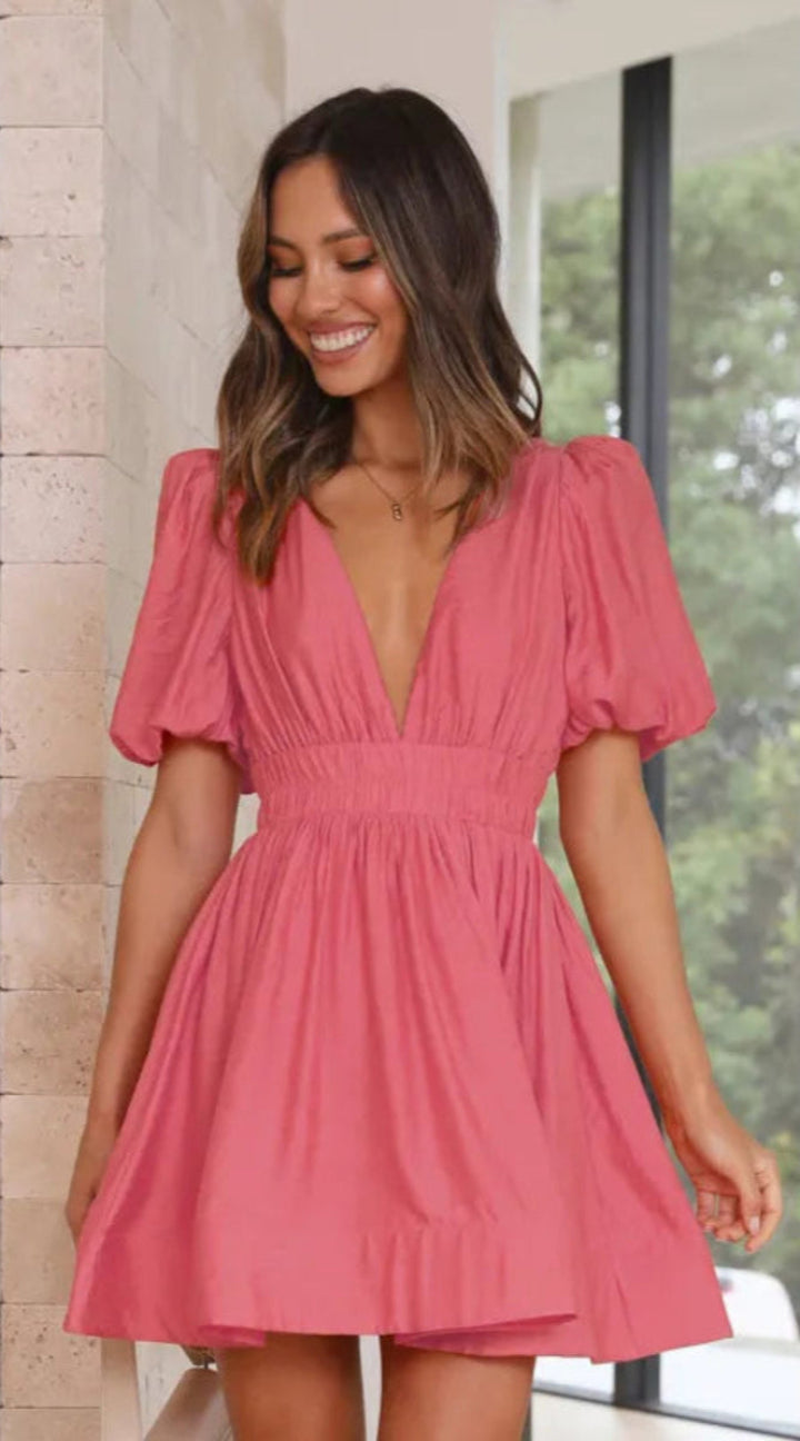 Judy – Puff Sleeve Summer Dress