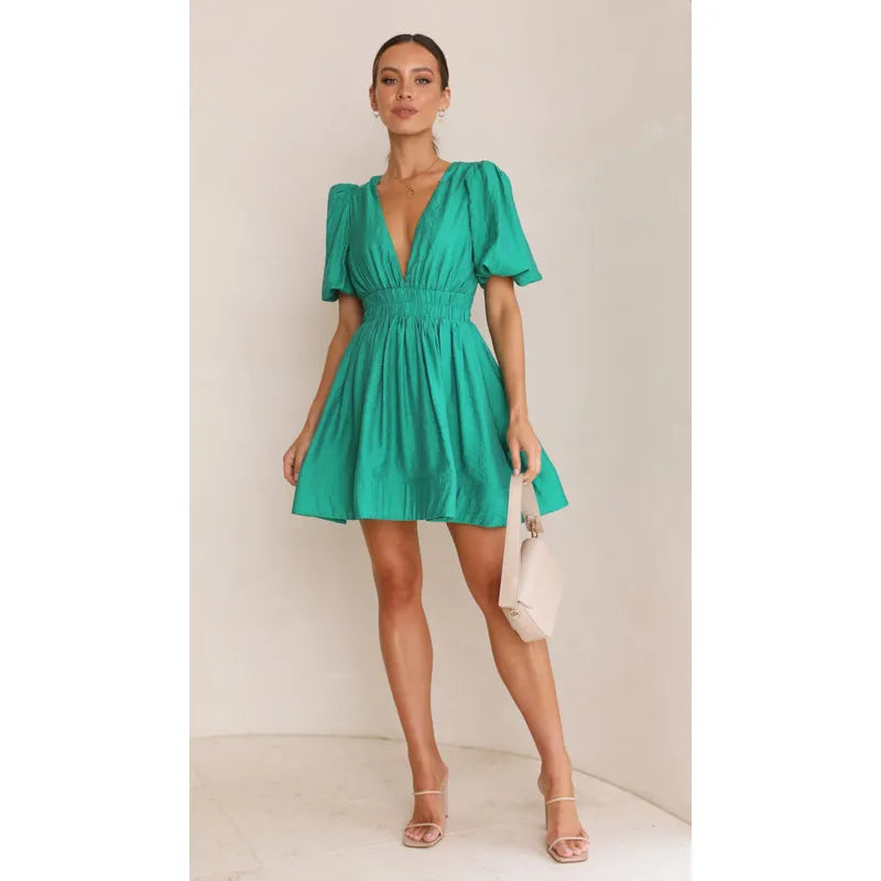 Judy – Puff Sleeve Summer Dress