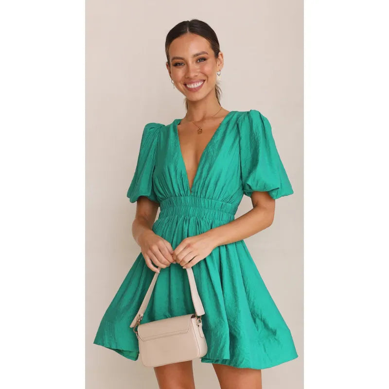 Judy – Puff Sleeve Summer Dress